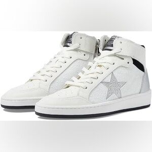 Vintage Havana Dream Pearl/Rhinestone Mix High Top Sneakers | Size 9